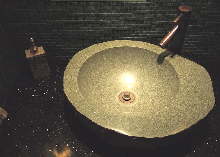 granite vanity sink picture