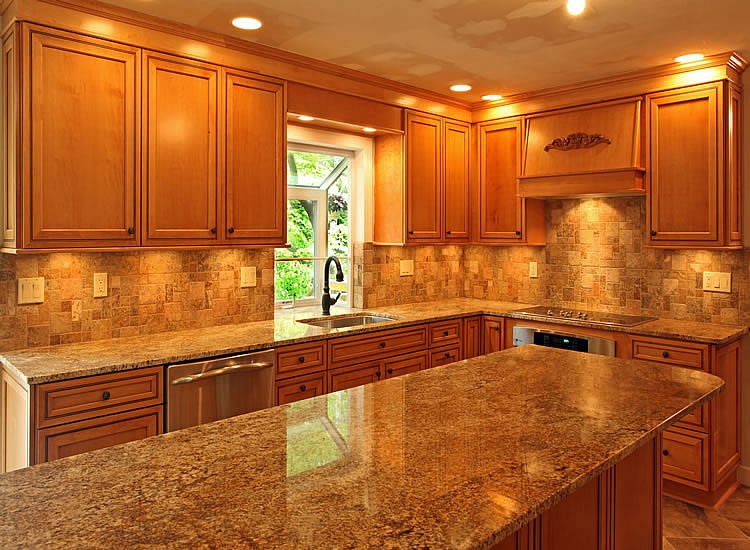 Granite is the most popular choice for kitchen counter tops, especially when