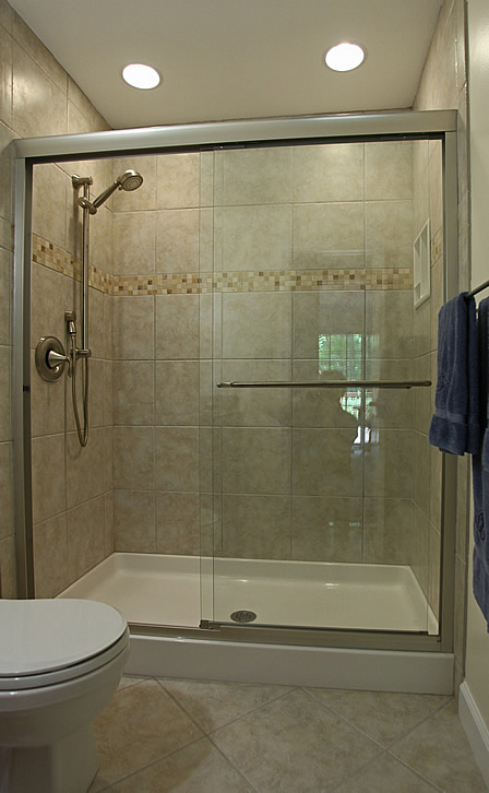 Marble shower with monument bench