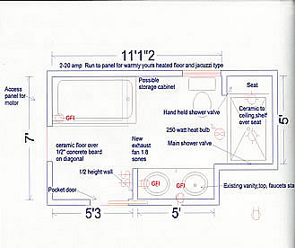 Kitchen Floor on Bathroom Plans   Bathroom Floor Plans   Home Renovation   Home