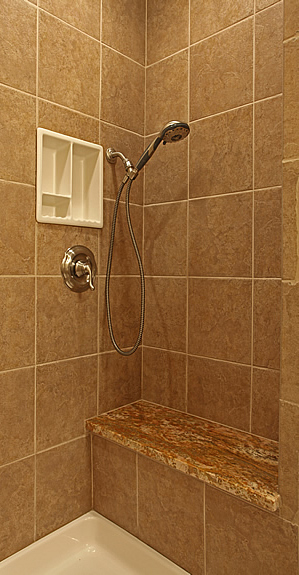 Click on photo to see how ceramic tile shower